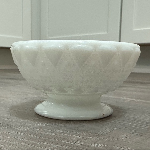 Milk Glass Other - White Milk Glass Pedestal Dessert Bowl